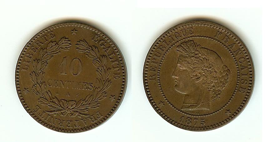 10 centimes Cérès 1875A Paris AU